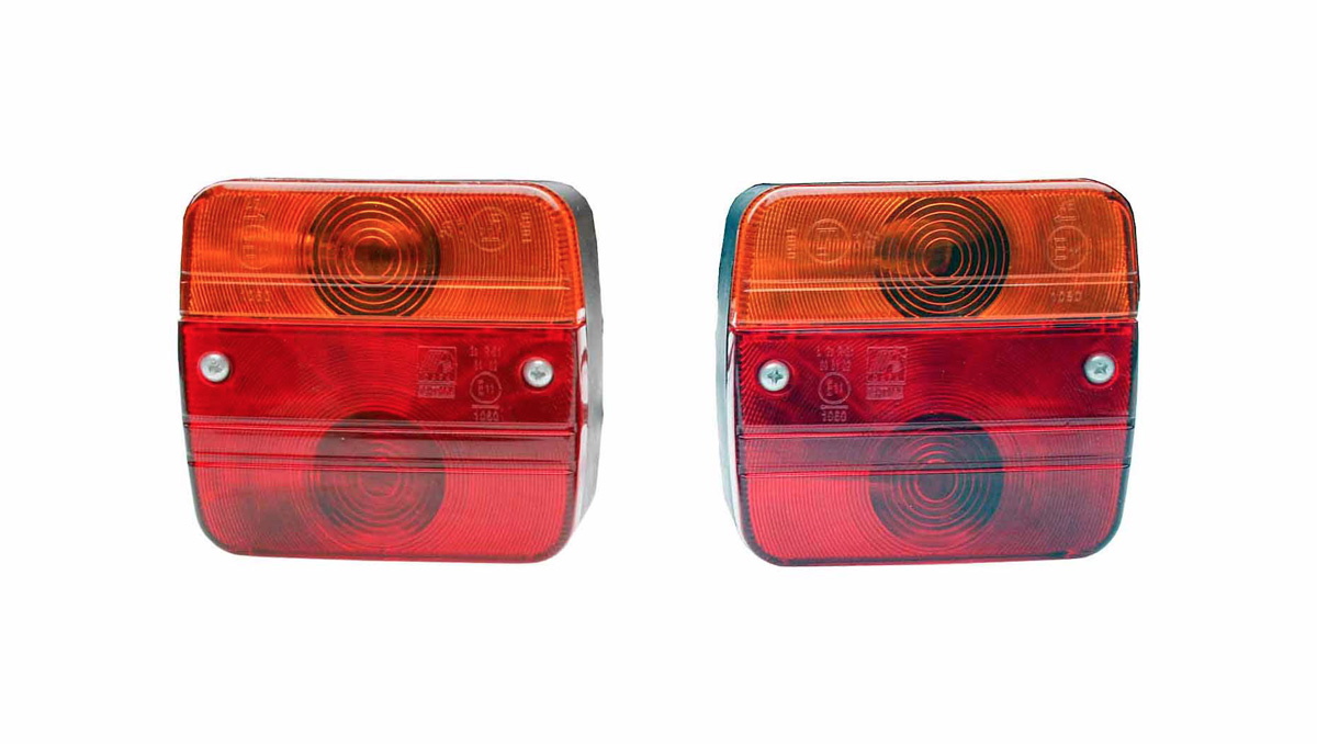 Beleuchtungsset für Hecktraeger mit Magnet und 7-poligem Anschluss, Vorderseite