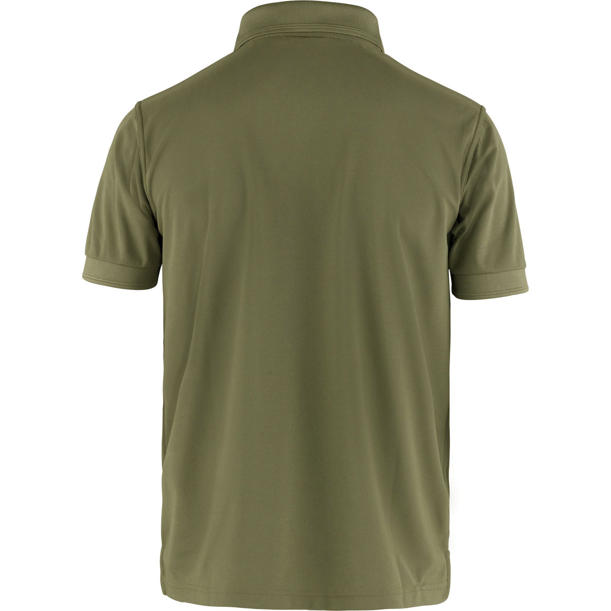 Das Poloshirt Crowley Pique Light Olive von Fjäll Räven, Rückenansicht