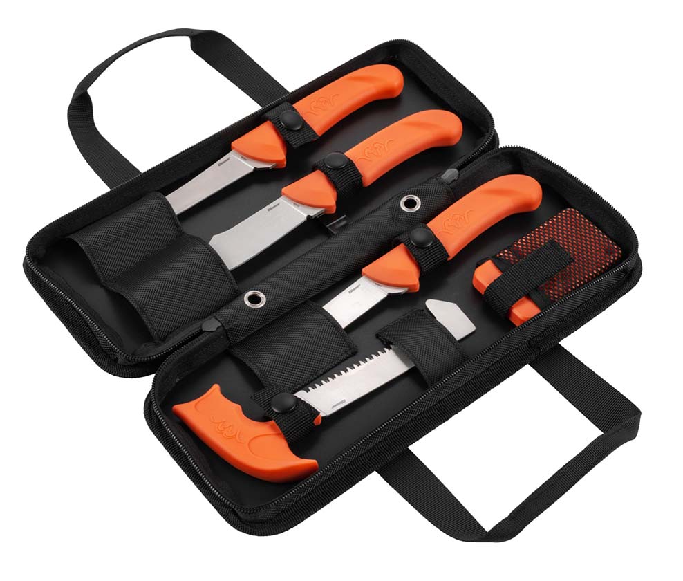 Aufbruchset Professional orange, Kunststoff Skinner - Ausbeinmesser - Filetiermesser - Knochensäge