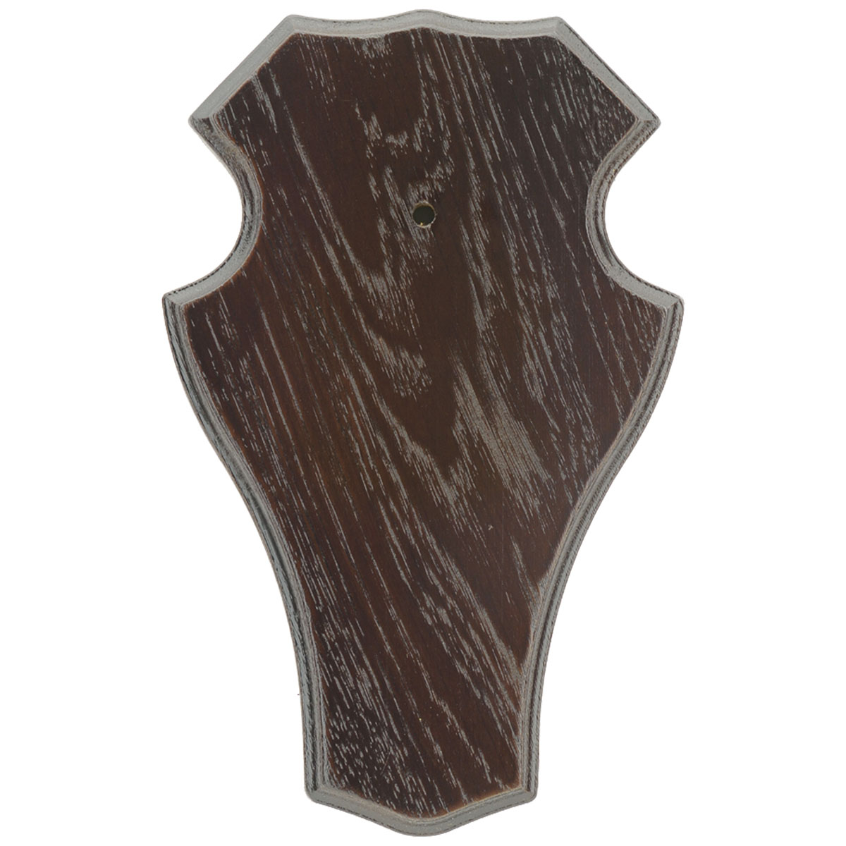 Gehörnbrett 19x12cm Dunkel - Rund