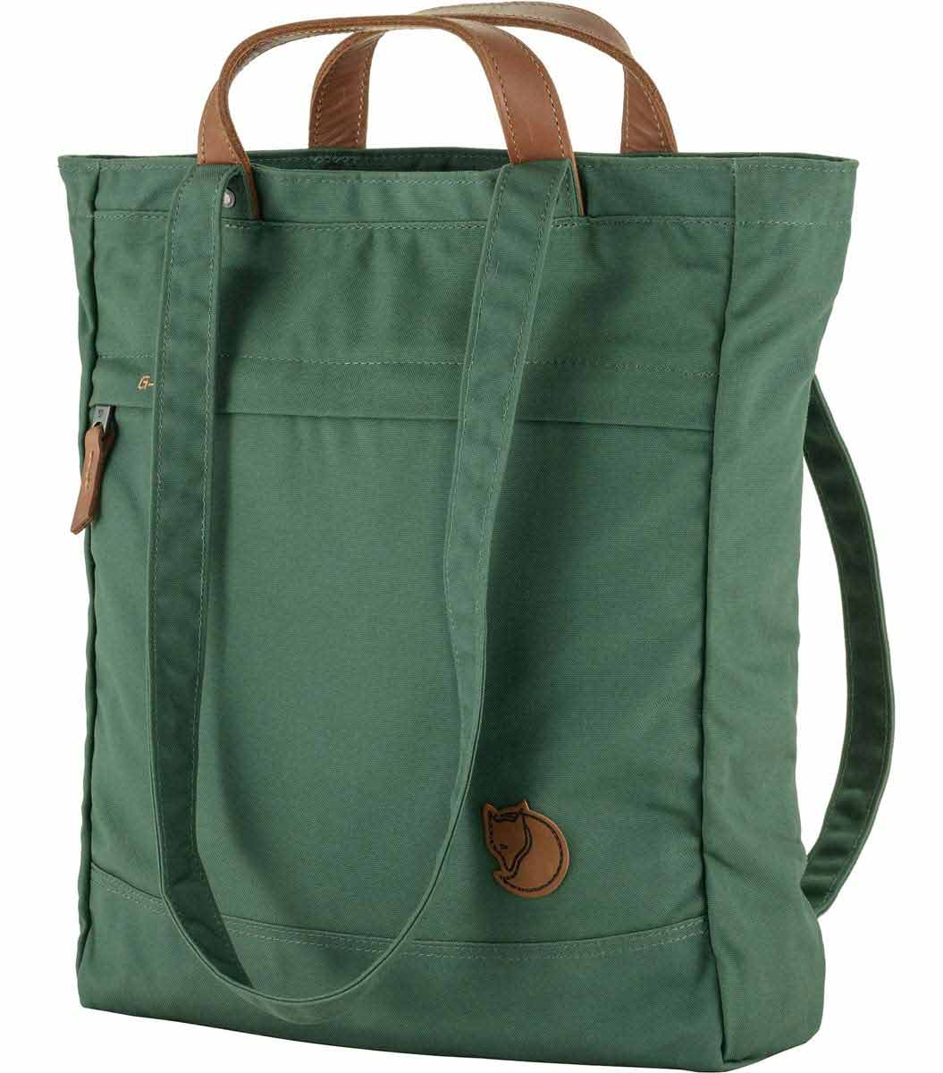 Fjällräven Totepack No.1 in Deep Patina, Vorderansicht leicht seitlich