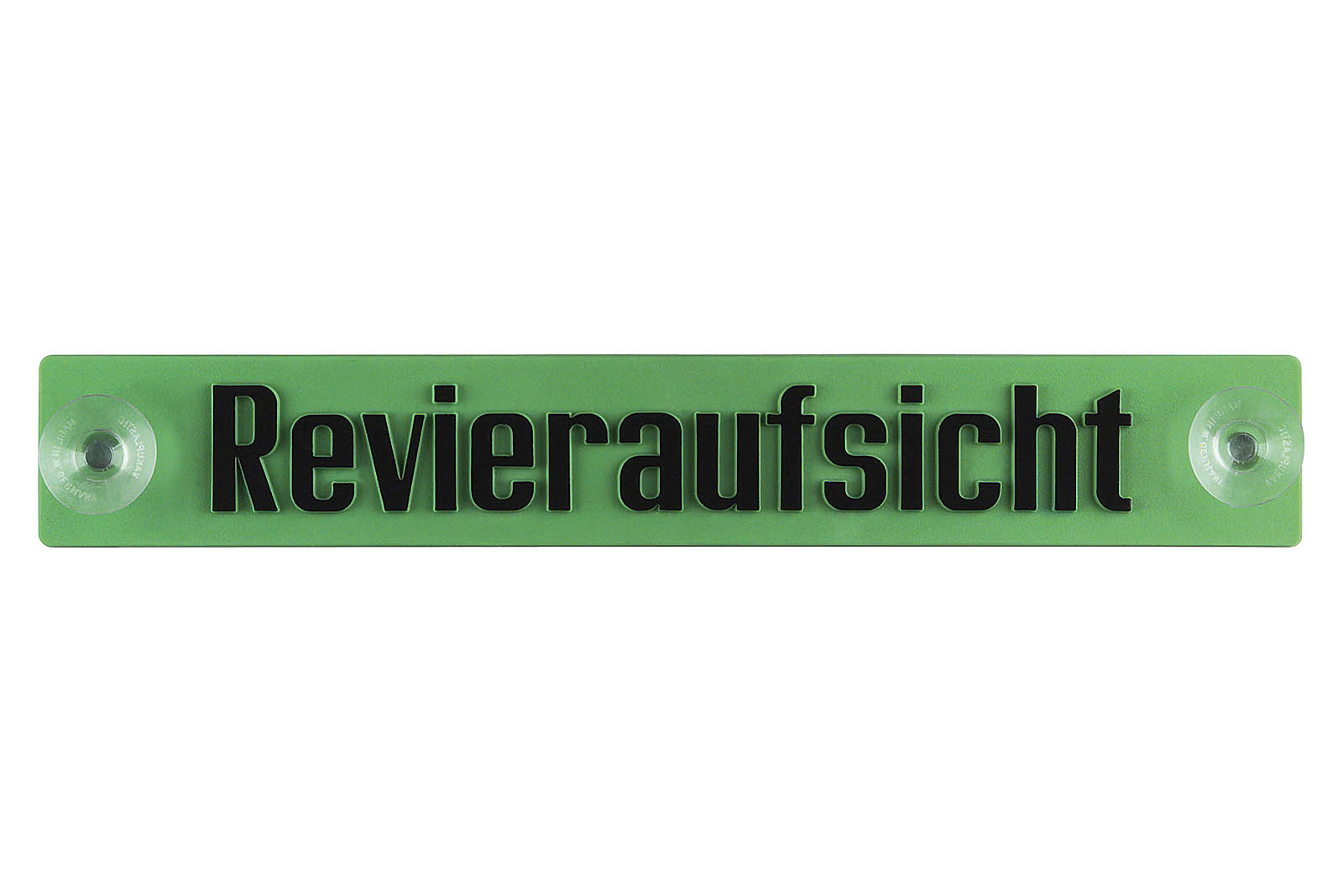 Fritzmann Hinweisschild Revieraufsicht in 21,5 x 3,2 cm, Vorderseite