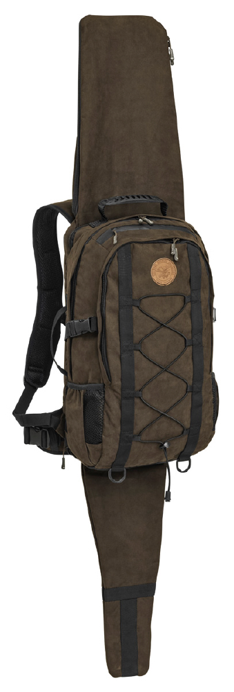 Jagdrucksack Suede Brown mit Gewehrfutteral 22l