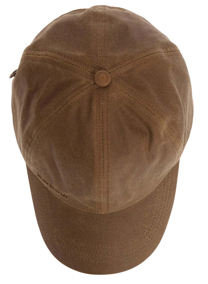 Barbour Cap Wax in Tan, von oben