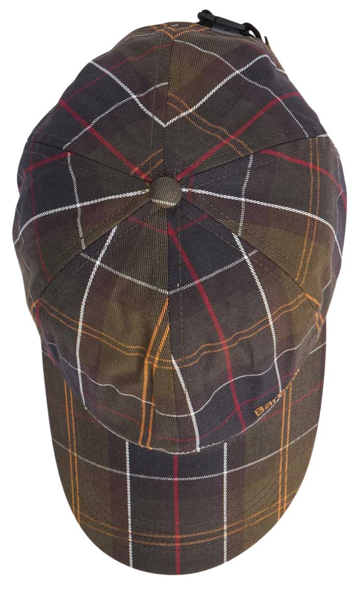 Barbour Cap Telfield Tartan Classic, Ansicht von oben