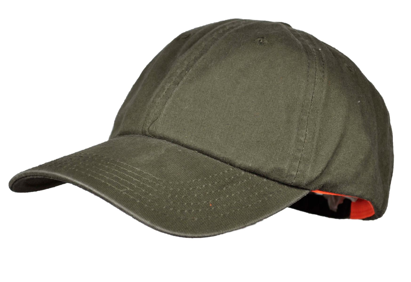 Overhues & Schuessler Overhues & Schuessler Basecap Fade Out Mit Bruchlasche Orangefarbenes Schweißband Weitenverstellung