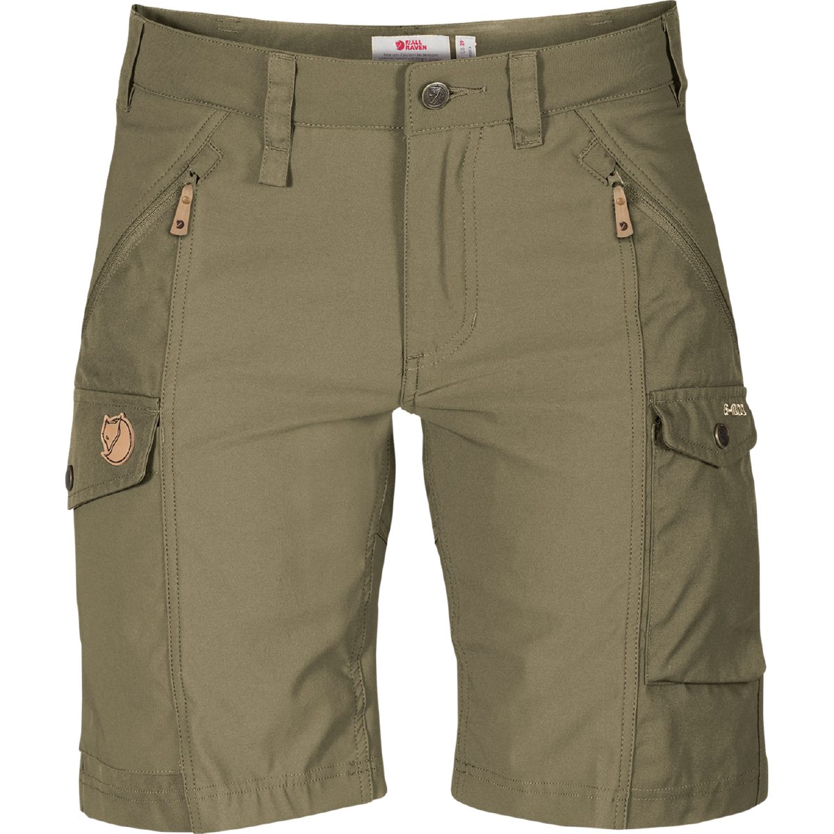 Fjäll Räven Outdoor-Shorts Shorts Nikka Curved Hochtechnische Outdoorshorts aus Stretchmaterial mit Verstärkung aus G-1000, Frontansicht