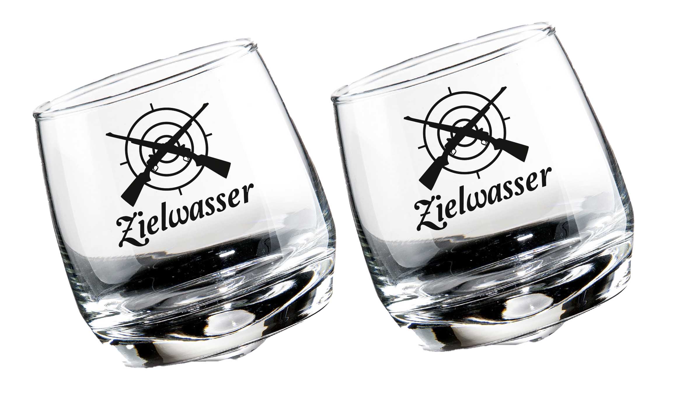 Wackelglas Zielwasser 2er Set / 27 CL