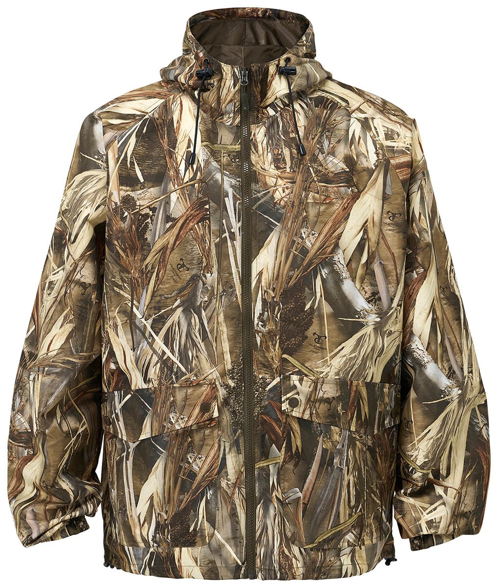 pinewood tarnjacke furudal – frontansicht der jacke mit camouflage-muster
