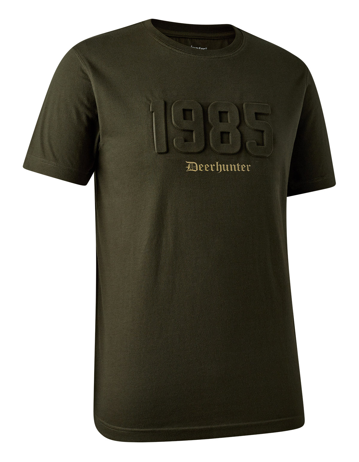 Deerhunter T-Shirt Jubilee mit 3D-Druck und Rundhalsausschnitt in Gruen, Vorderseite