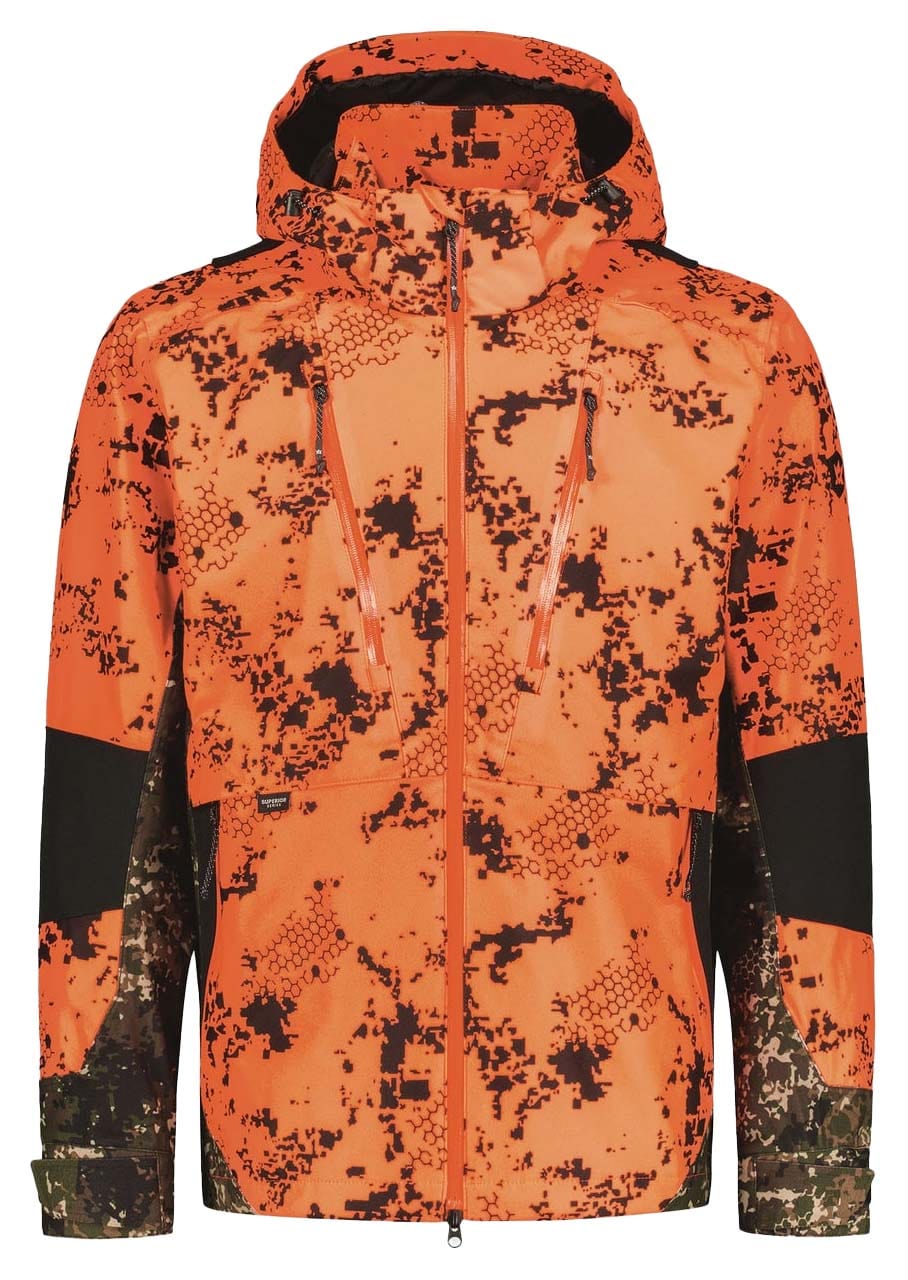 Alaska Signaljacke Superior Pro mit Kapuze und Reißverschlusstaschen, Vorderseite