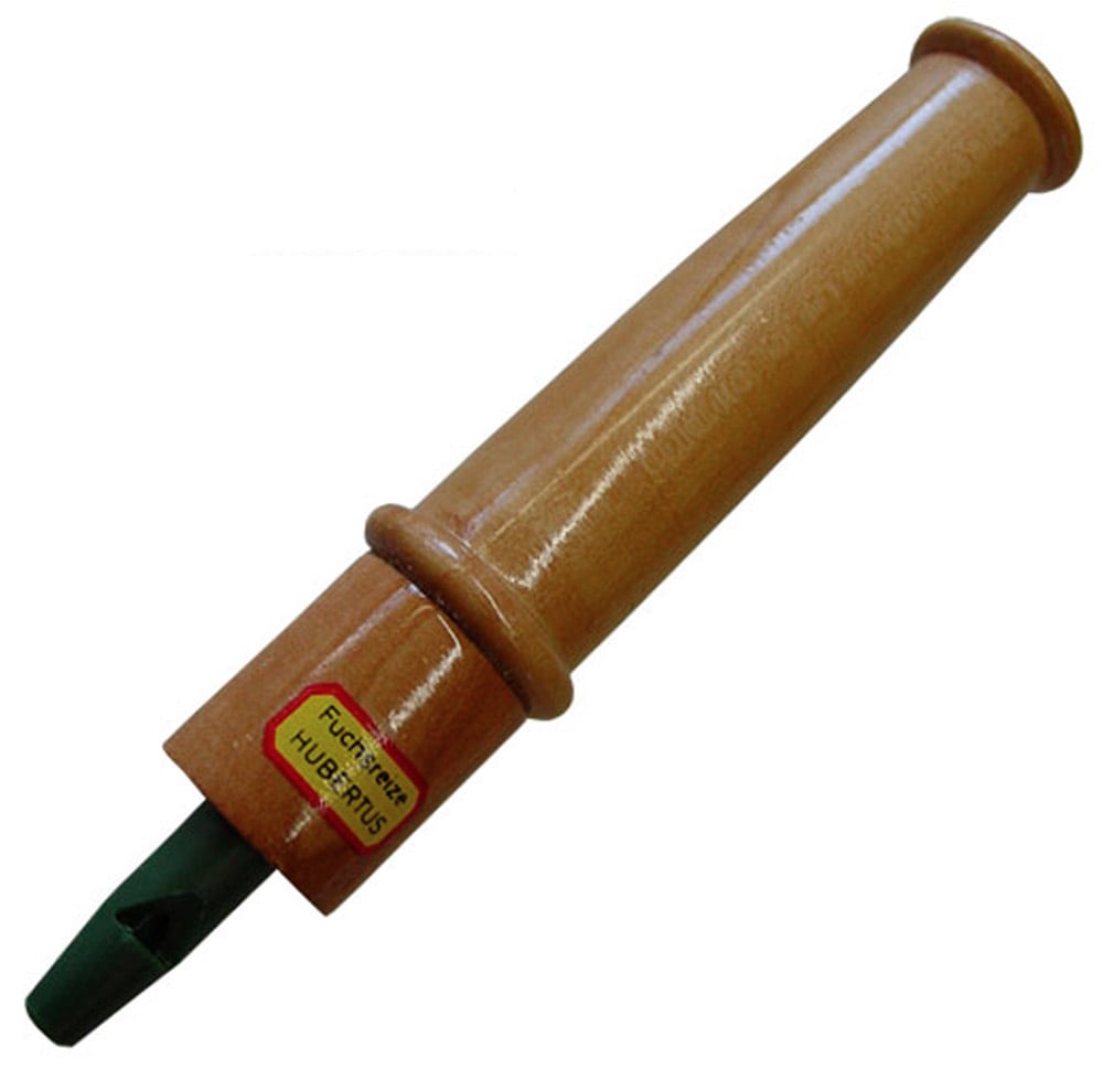 Hubertus Hasenklage aus Holz komb. mit Mauspfeifchen, Vorderseite