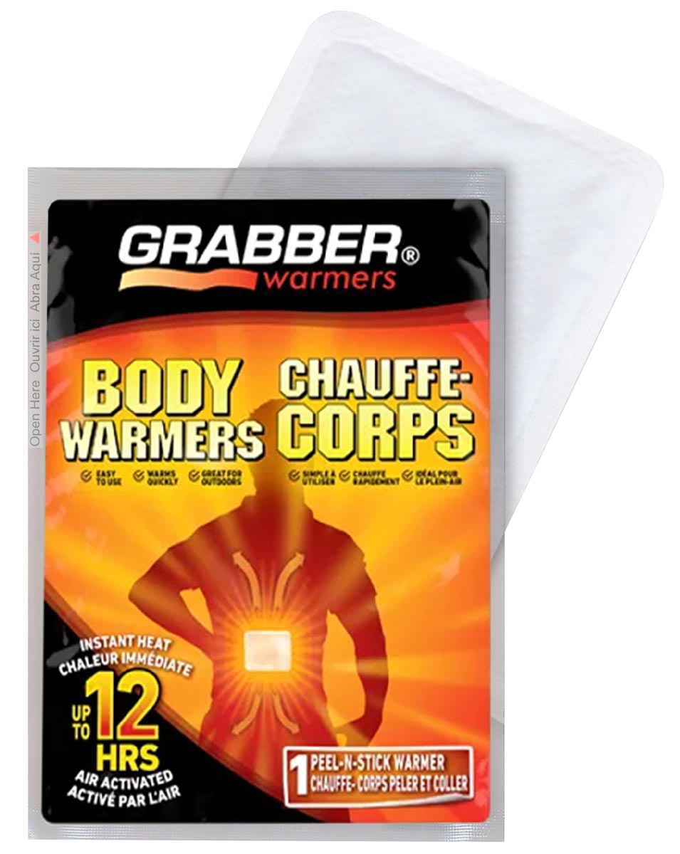 grabber bodywarmer waermepad vorderansicht zur waermung des oberkoerpers