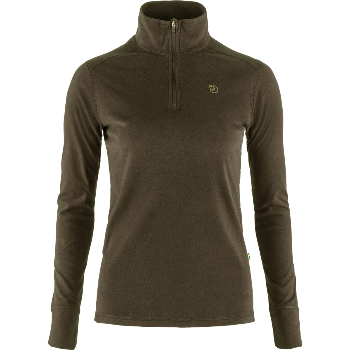 Fjäll Räven Fleeceshirt Skare Half Zip  Olive, Vorderansicht