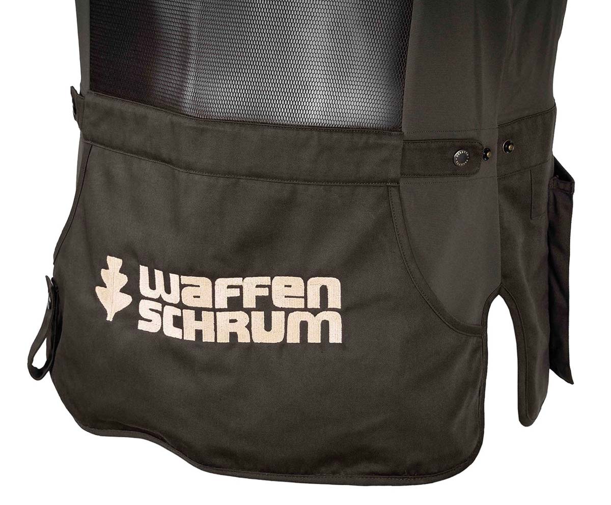 Schießweste Tredi mit Waffen Schrum Stick