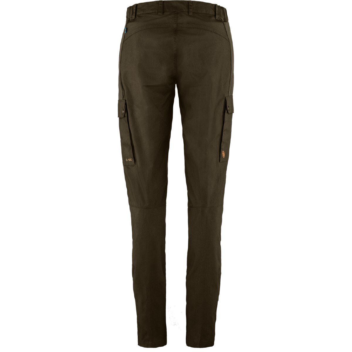 Fjäll Räven Hose Hose Stina strapazierfähige Outdoorhose mit schmal zulaufenden Beinen aus G-1000Eco Stretch, Rückansicht