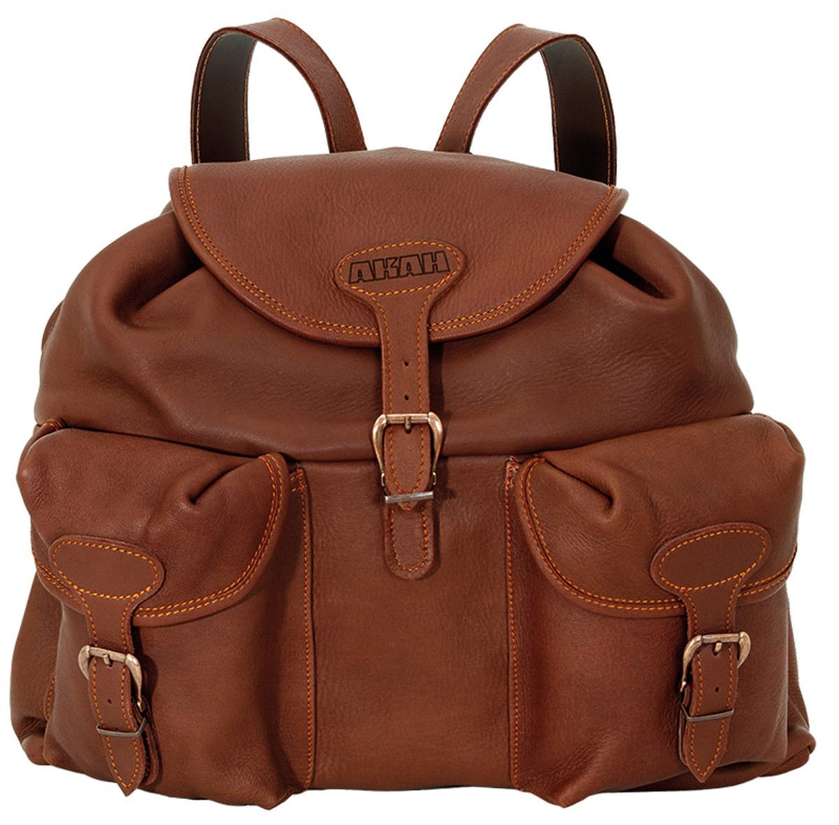 Rucksack aus Elchleder Braun 22l 42x52cm