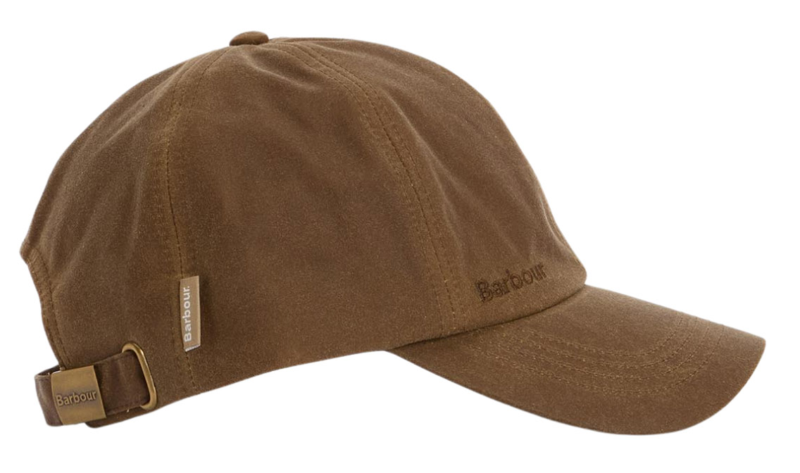 Barbour Cap Wax in Tan, Seitenansicht