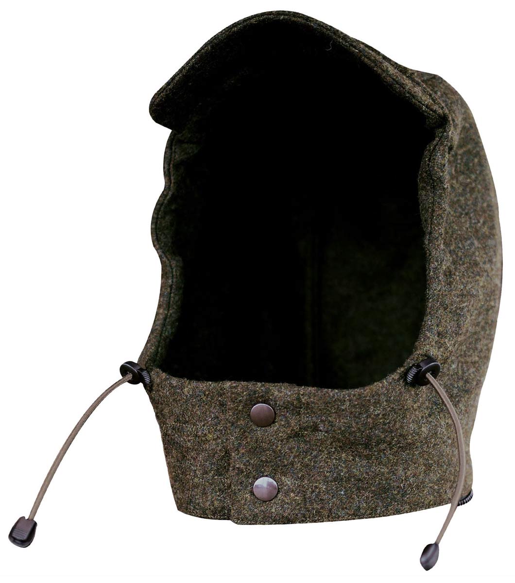 pfeiffer sicherheitssysteme lodenjacke xtreme kapuze detail wetterfester schutz bei jagd und outdoor