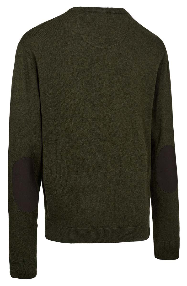 Deerhunter_Pullover Harrington V-Hals_Green_Rueckseite