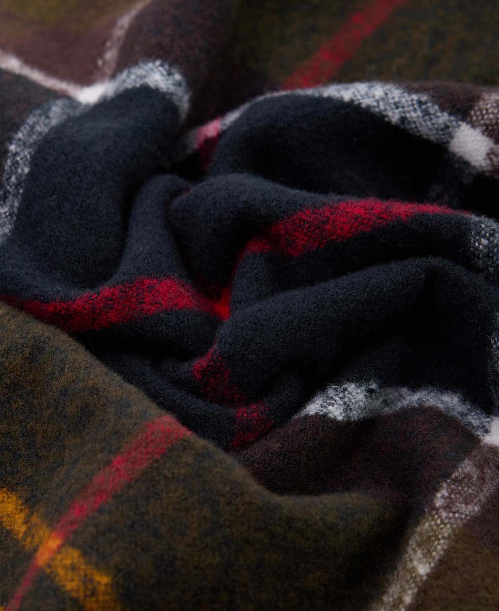 Barbour Schal Deanna Tartan, Detail Stoff
