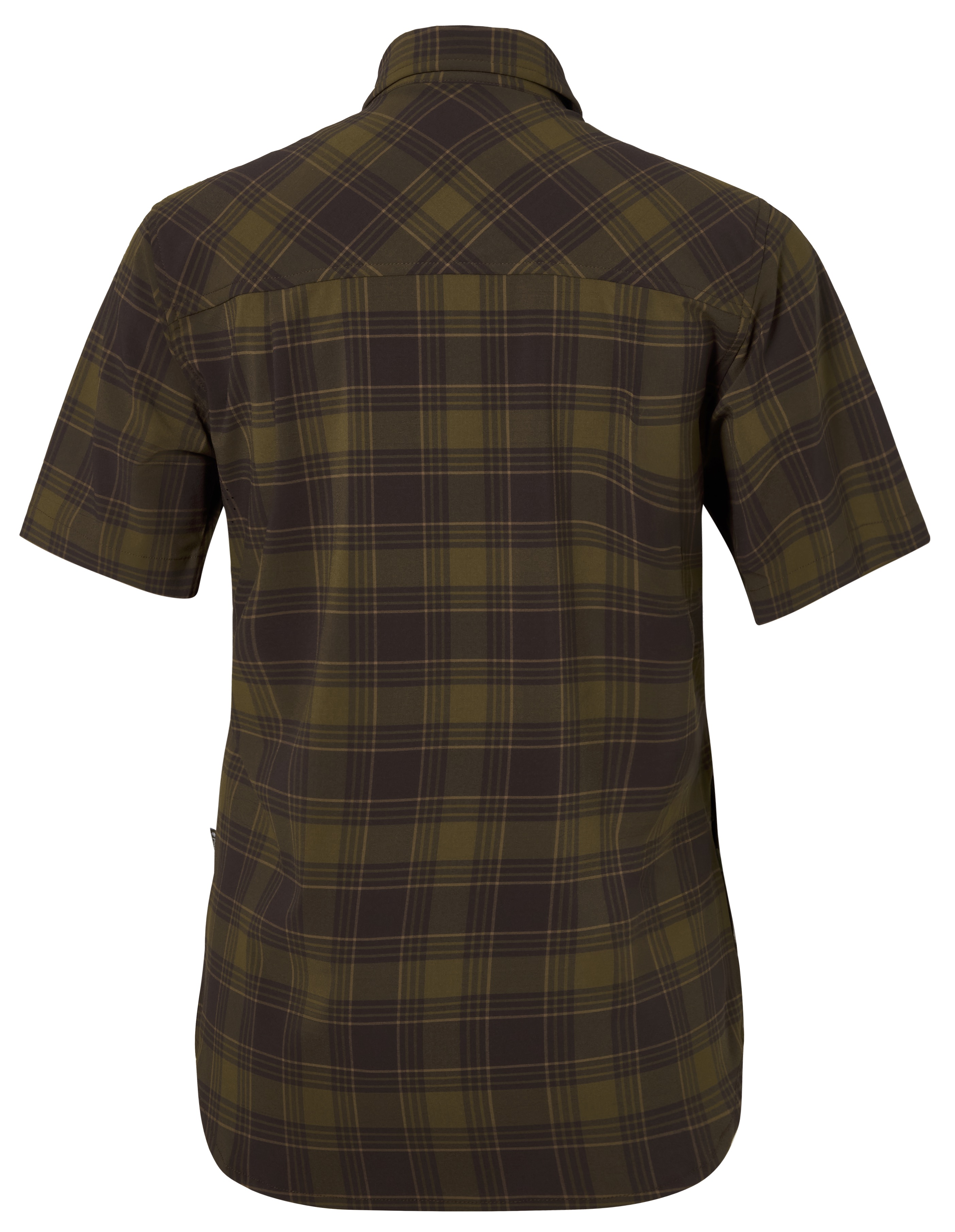 Pinewood Bluse Abisko Trekking in Dark Olive und Dark Sandstone, Rückansicht