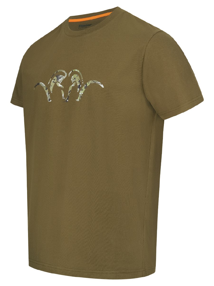 Blaser T-Shirt T-Shirt Argali Blaser T-Shirt aus 100% Baumwolle mit Rundhalsausschnitt und Argali-Druck