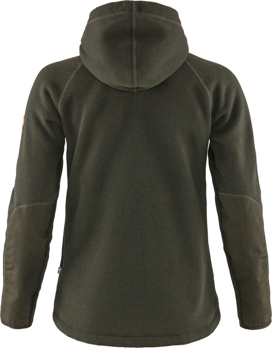Fjäll Räven Fleecejacke Övik  Deep Forest kuschelig weich, Rückansicht