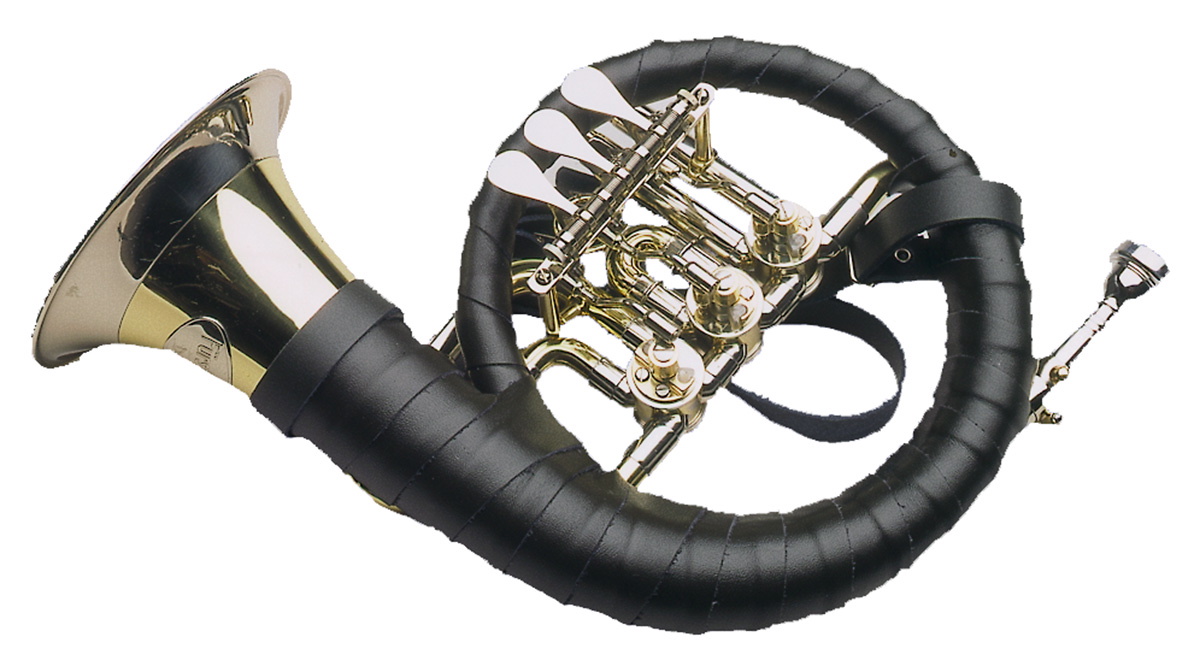 Fürst-Pless-Ventilhorn de luxe Neusilbergarn., Einbrennl.(18915)
