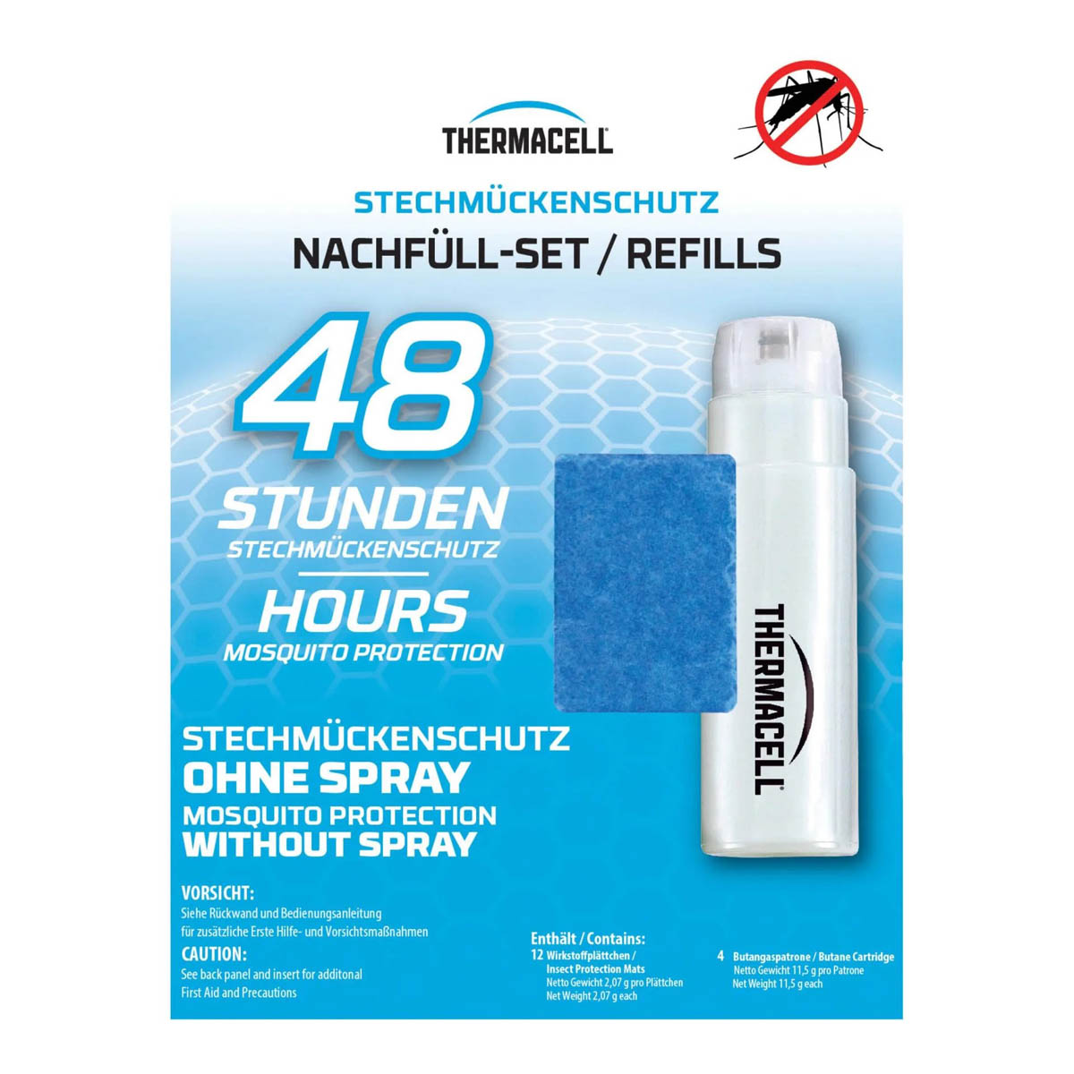 Thermacell 48 h Nachfuellpackung R-4 mit 12 Wirkstoffplaettchen, Vorderseite