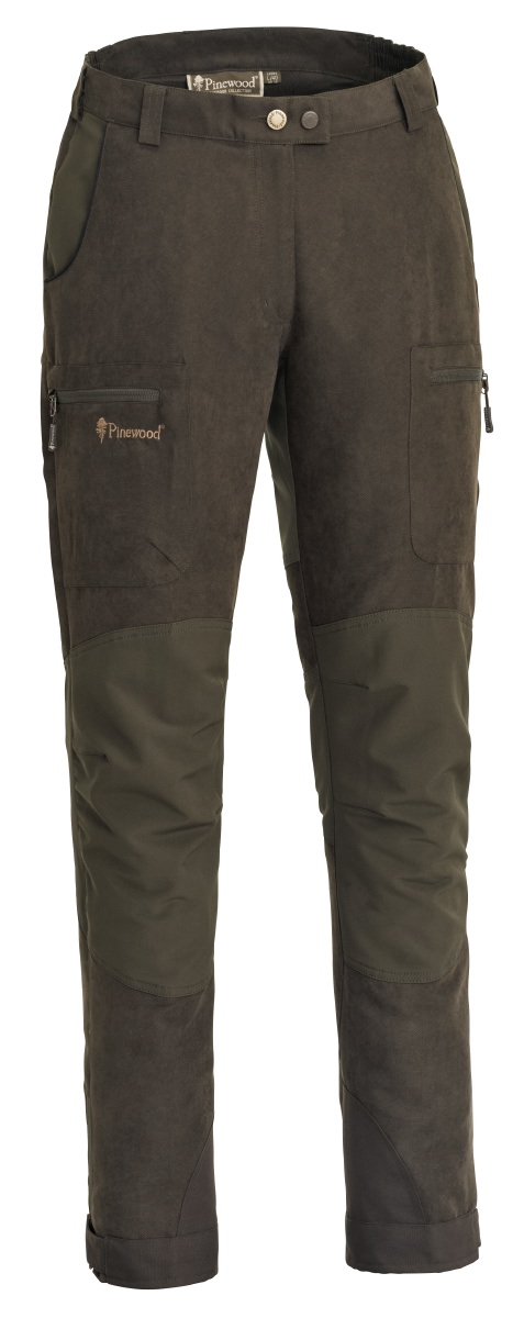 Pinewood Hose Caribou Hunt Suede Brown/Dark Oliv - Die Caribou Hunt Damenhose von Pinewood® ist eine elegante Jgd- und Outdoorhose, die auch gut im Alltag getragen werden kann.