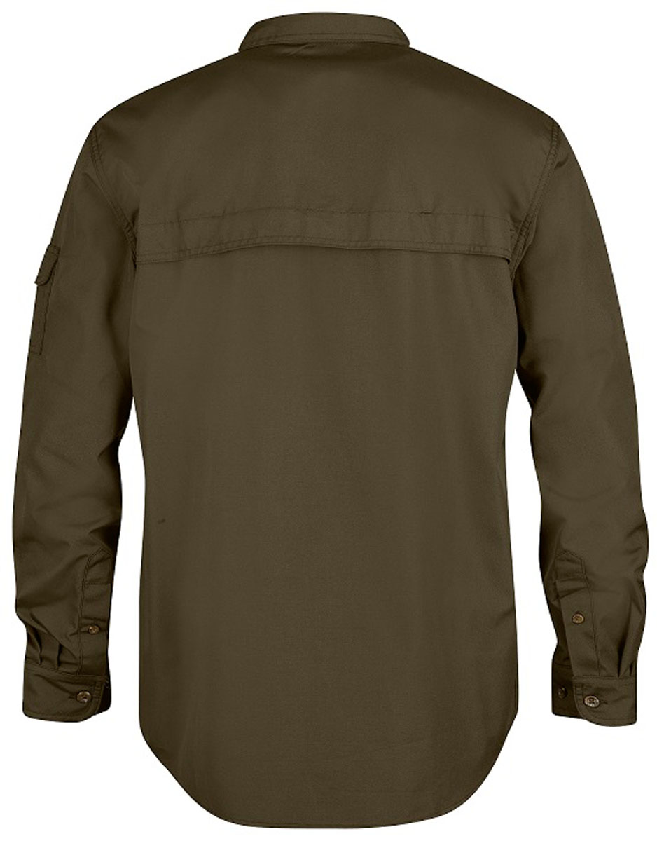 Fjäll Räven Shirt Singi Trekking in der Farbe Dark Olive, Rückenansicht