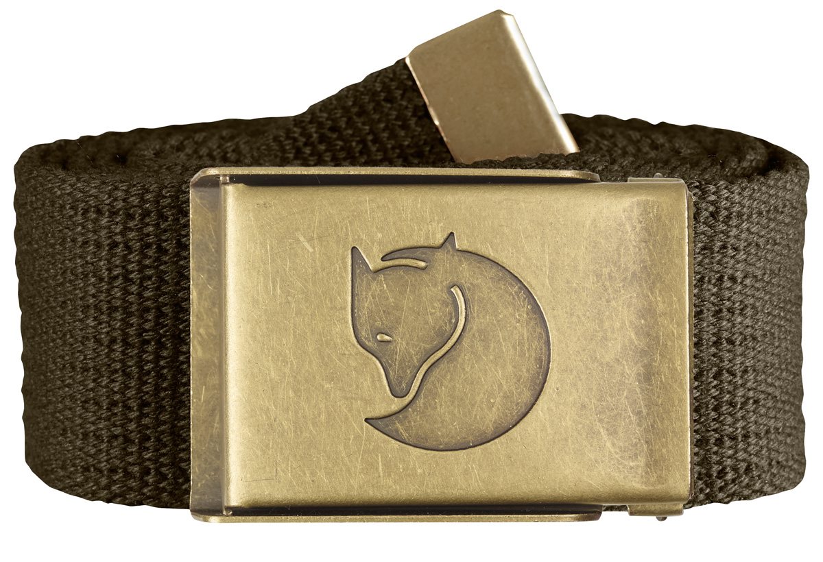 Fjällräven Gürtel Canvas Brass Dark Olive