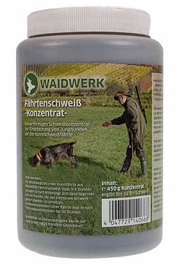 Waidwerk Fährtenscheißkonzentrat 450 g Inhalt, Vorderseite