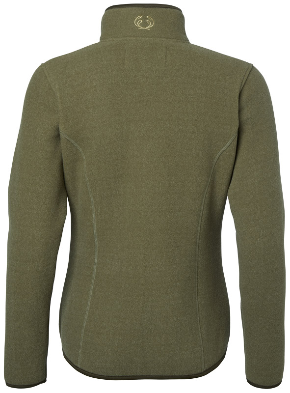 Chevalier Fleecejacke Mainstone, Rückseite der Jacke in Khaki Green