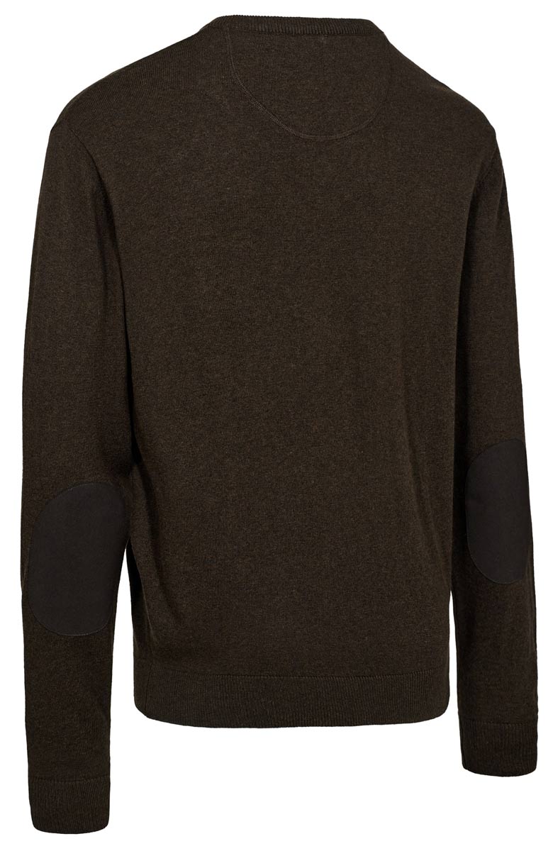 Deerhunter_Pullover Harrington V-Hals_Brown_Rueckseite