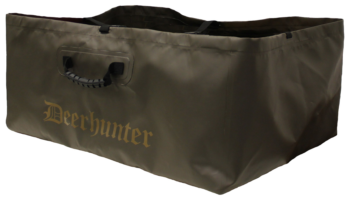 deerhunter faltbare wildwanne vorderansicht robuste transportwanne fuer wild leicht zu reinigen und platzsparend faltbar