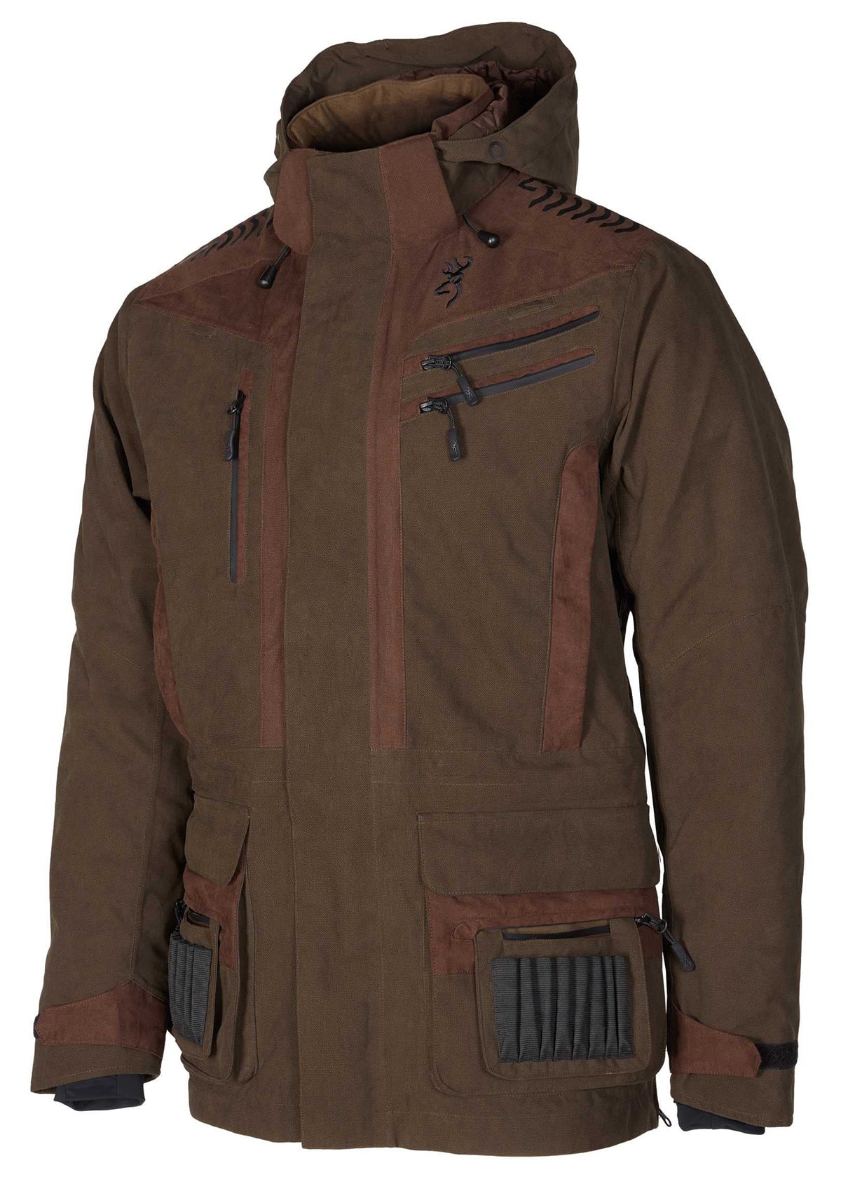 Browning Parka XPO Pro mit abnehmbarer und verstellbarer Kapuze, Rueckseite