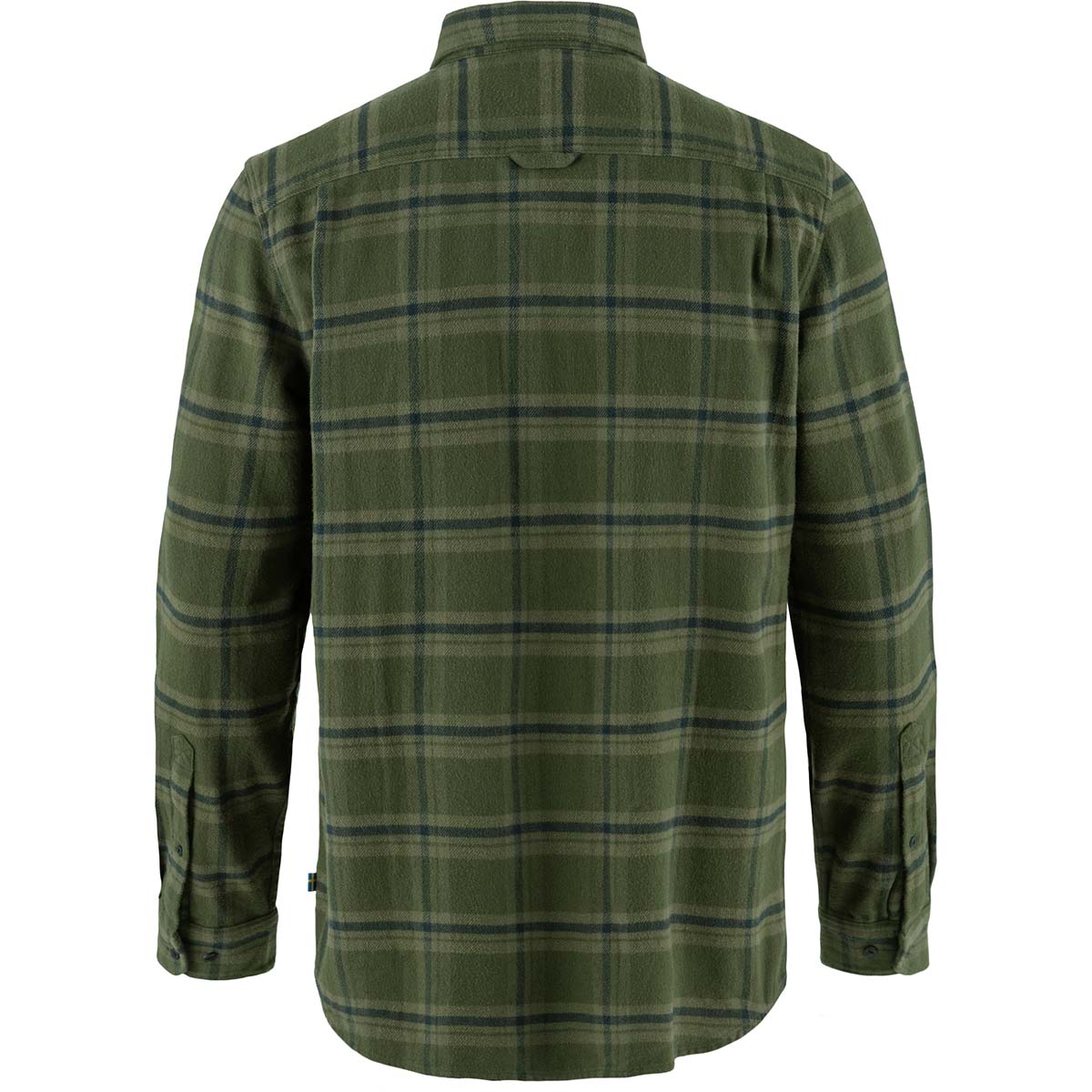 Fjäll Räven Hemd Övik Heavy Flannel in Grün, Rückansicht