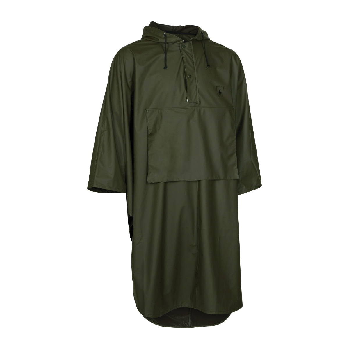 Der Regenponcho Hurricane in Grün von Deerhunter, Vorderseite