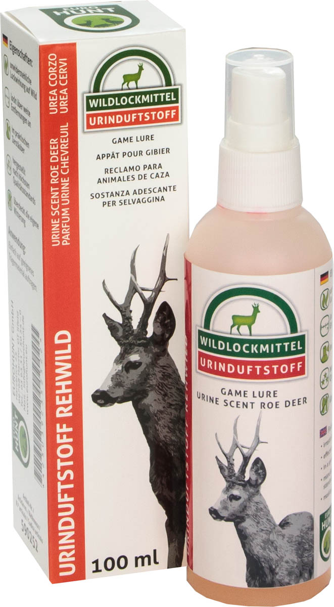 Eurohunt Urinduftstoff in einer 100 ml Sprühflasche, Vorderseite