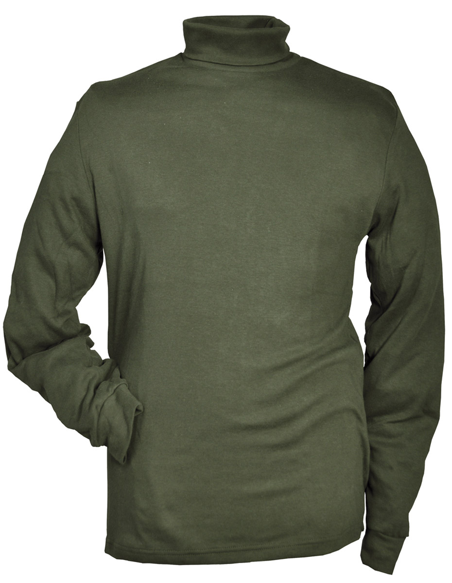 Rollkragen-Shirt  Oliv