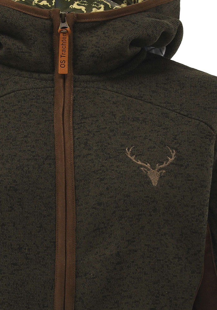 Fleecejacke mit Kapuze