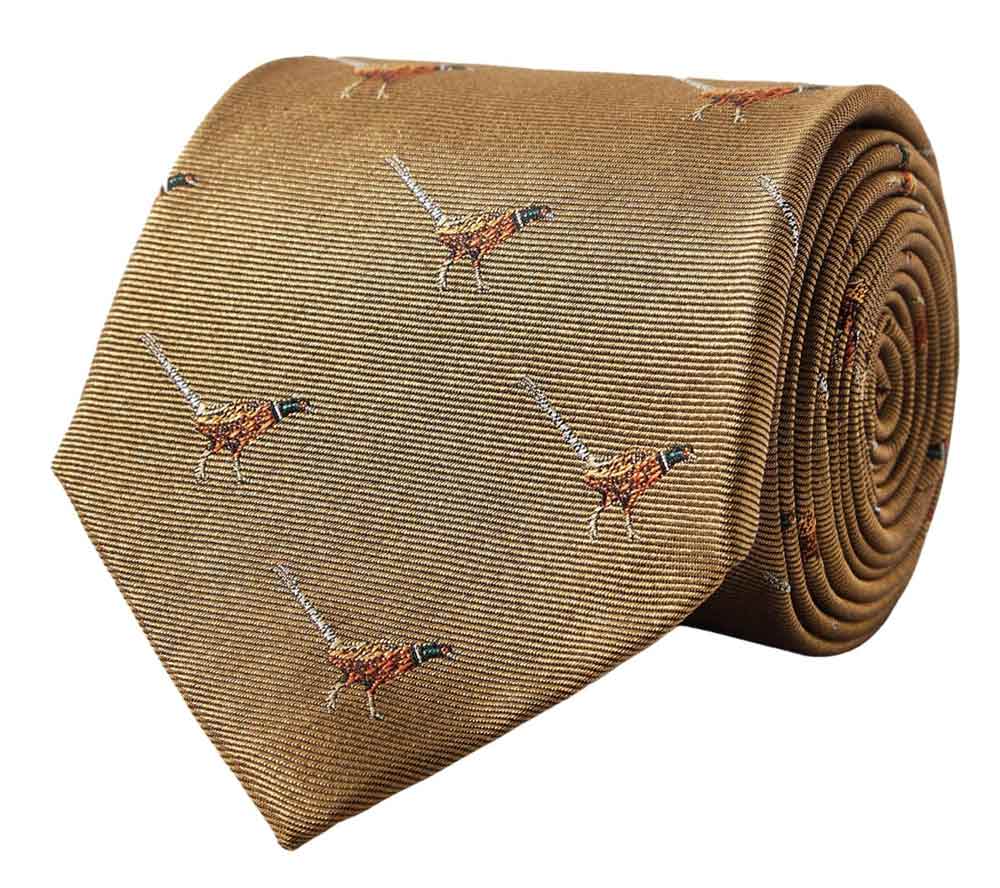 Dubarry Krawatte Madden in Madden Gold, aufgerollt