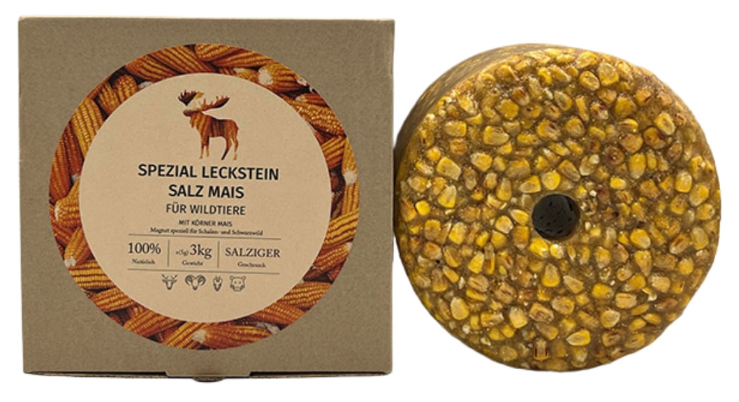 Spezial Leckstein 3 kg Salz Mais
