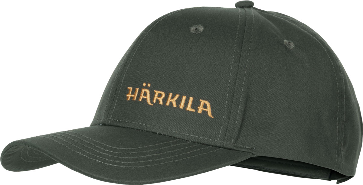 Härkila Cap Fjell in Willow Green mit WaxTex, Schirm und verstellbarem Verschluss.