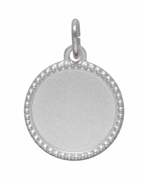 Anhänger 22 mm Versilbert