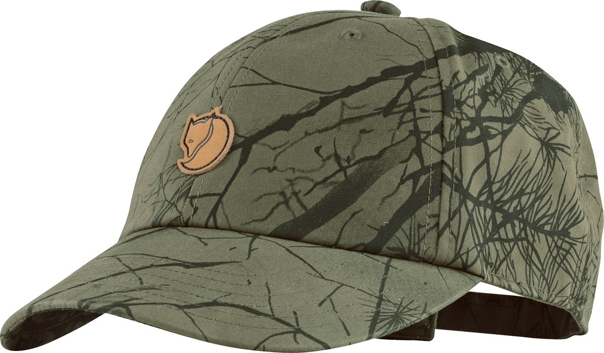 Die Cap Lappland Green Camo von Fjäll Räven, Vorderansicht