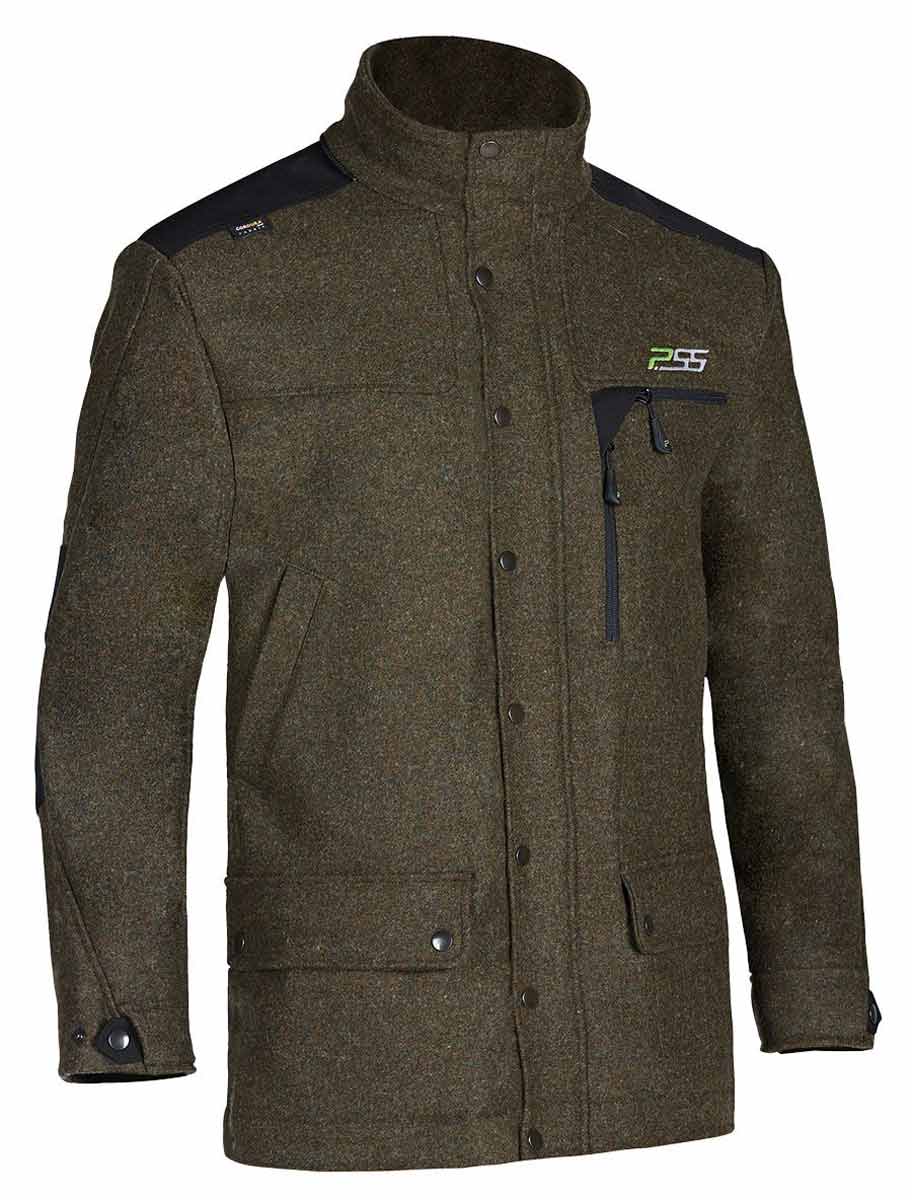 pfeiffer sicherheitssysteme lodenjacke xtreme vorderansicht robuste jagdjacke aus loden fuer waerme und wetterfestigkeit