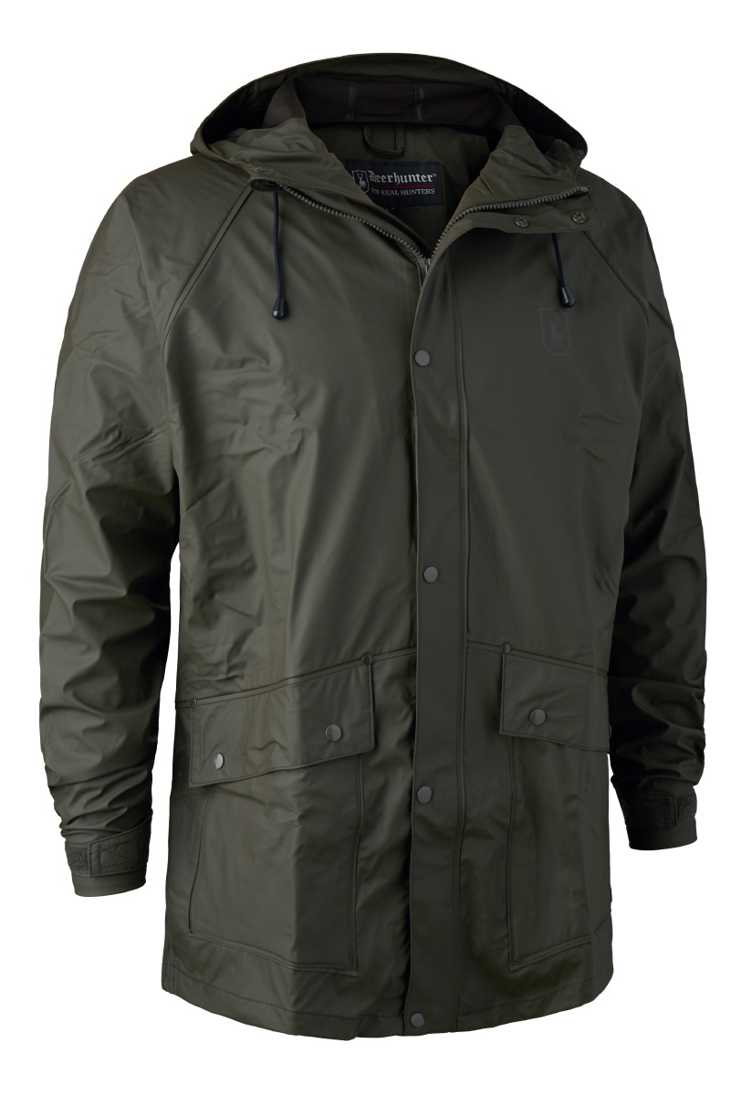 Deerhunter Regenjacke Hurricane - 100 % Wasserdicht mit robustem Zwei-Wege-Reißverschluss, Vorderseite